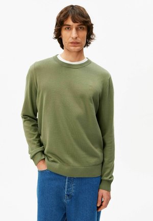 Strickpullover - fatigue green