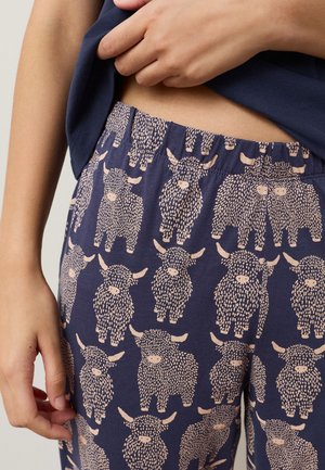 Next, REGULAR FIT -SHORT SLEEVE SET - Pidžaamakomplekt - navy hamish the highland cow