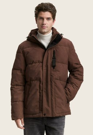 MIT ABNEHMBARER KAPUZE - Winterjacke - bag brown