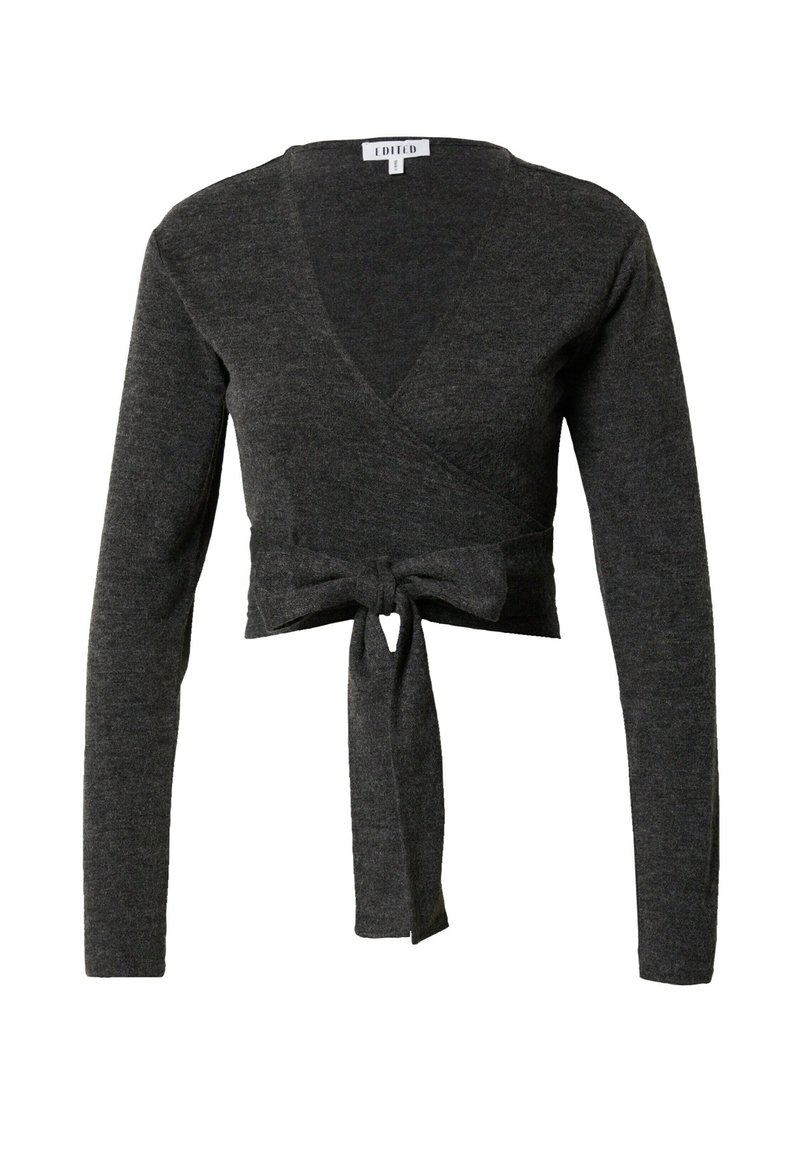 EDITED Longsleeve donkergrijs gemêleerd