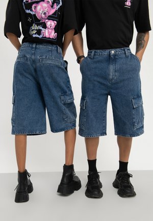UNISEX - Džinsa auduma šorti - blue denim