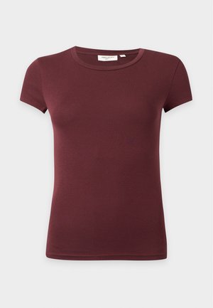 Gina Tricot, PERFECT TIGHT TEE - Lihtne T-särk - decadent chocolate