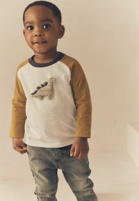 Next REGULAR FIT - Pitkähihainen paita - ochre cream dinosaur
