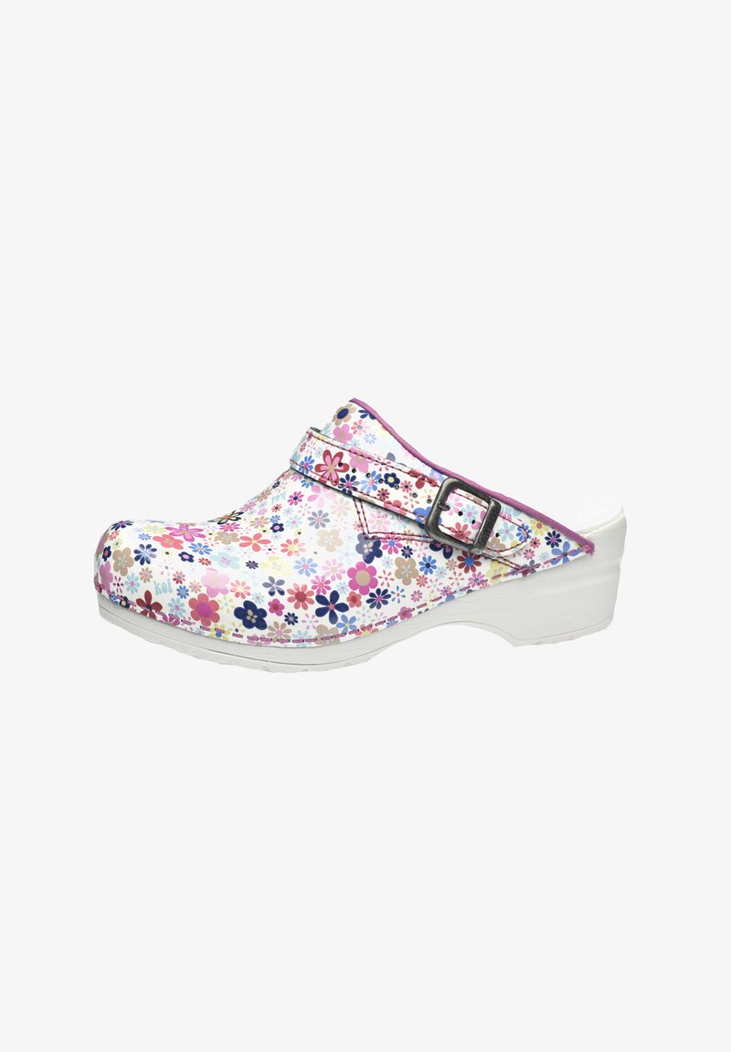 Zoccoli Unisex Sanita Julie | In Pelle, Con Suola In Legno Naturale, Comodi E Versatili