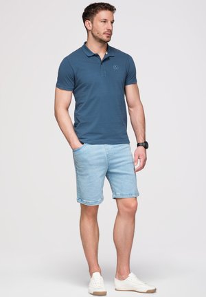 Ombre, SET OF THREE POLO SHIRTS OM-POBS-0171 - Polo - white burgundy dark blue