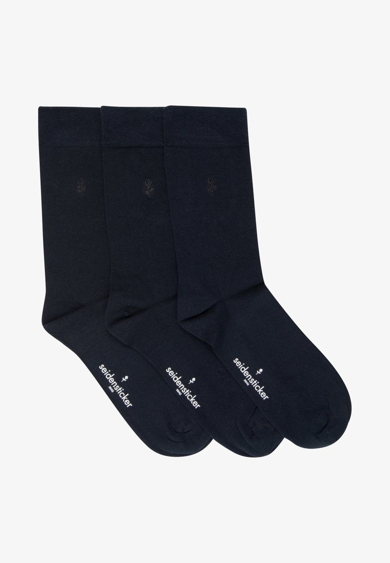 Seidensticker 3 PACK - Strømper - dunkelblau