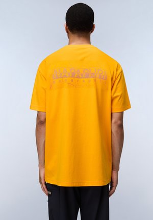 Print T-shirt - orange marigold