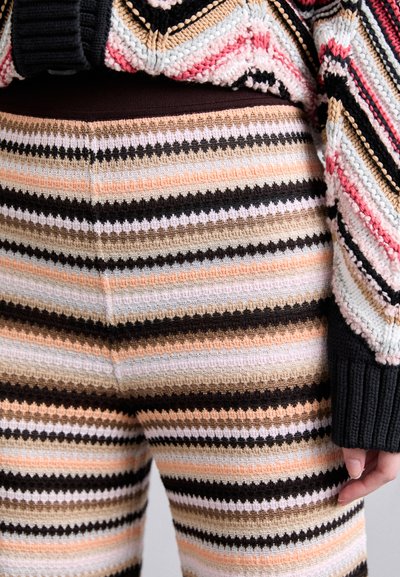 Missoni TROUSERS - Kelnės - coffee/multicolor