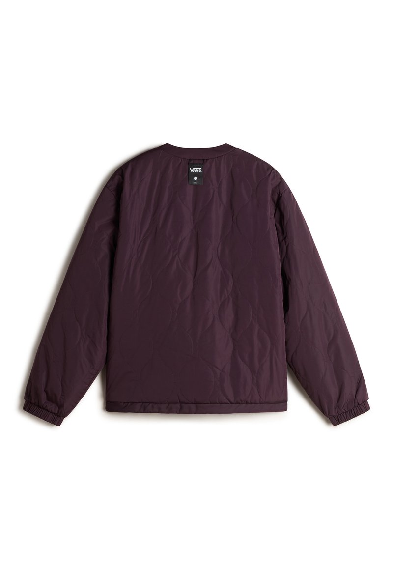 Vans SUFFOLK CHEETAH CHECK PILE - Zimní bunda - dark red