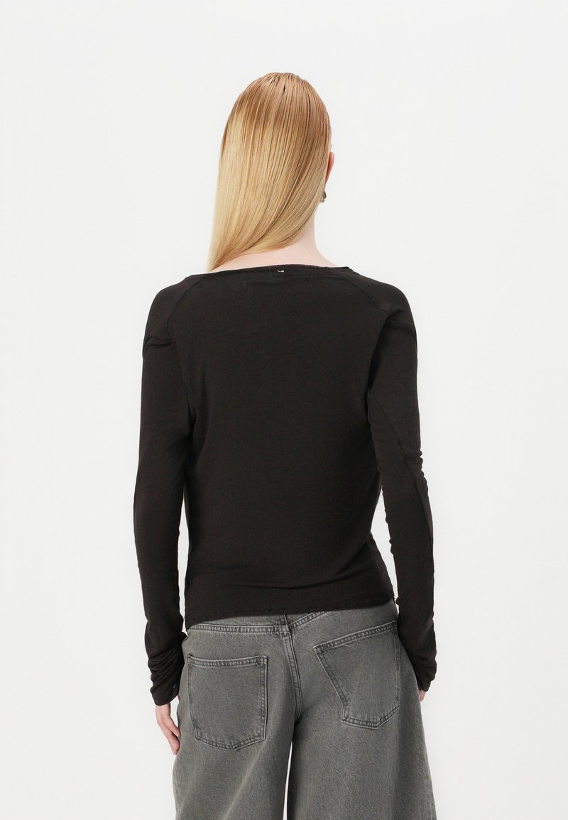 Chemise Manches Longues Grise Free People Taille M - Coton 100% - Occasion Très Bon état