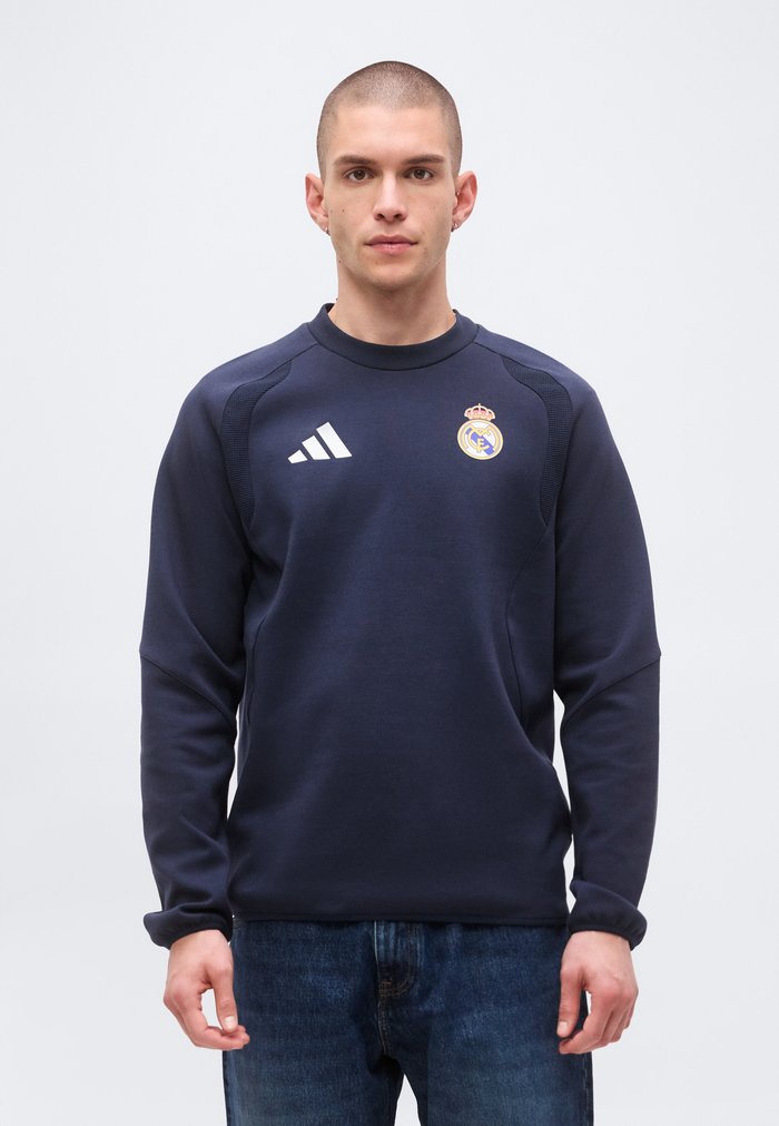 adidas REAL MADRID TIRO TRAVEL CREW - Club wear - night navy