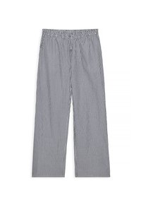 NA-KD WIDE ELASTIC WAIST  - Pyžamové nohavice - navy stripe