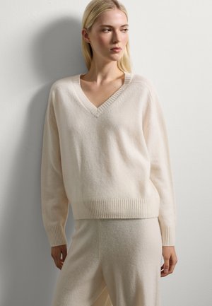 Strickpullover - white