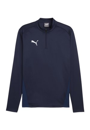 FUSSBALL-TEAMS-GOAL TRAINING 1/4 ZIP - Langarmshirt - dunkelblauweissblau