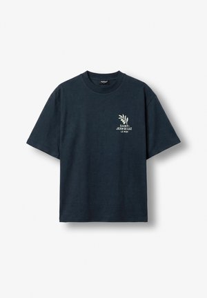 Burocs, OVERSIZE OLIVE - Μπλουζάκι με στάμπα - navy