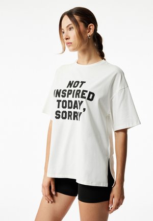 T-shirt print - white