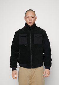 Antony Morato REGULAR FIT IN FAUX FUR FABRIC WITH COTTON BLEND AS CONTRAST - Vinterjakke - black
