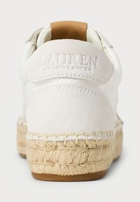 Lauren Ralph Lauren LUIZE CANVAS & SUEDE ESPADRILLE SNEAKER - Sportbačiai - snow white/bianco