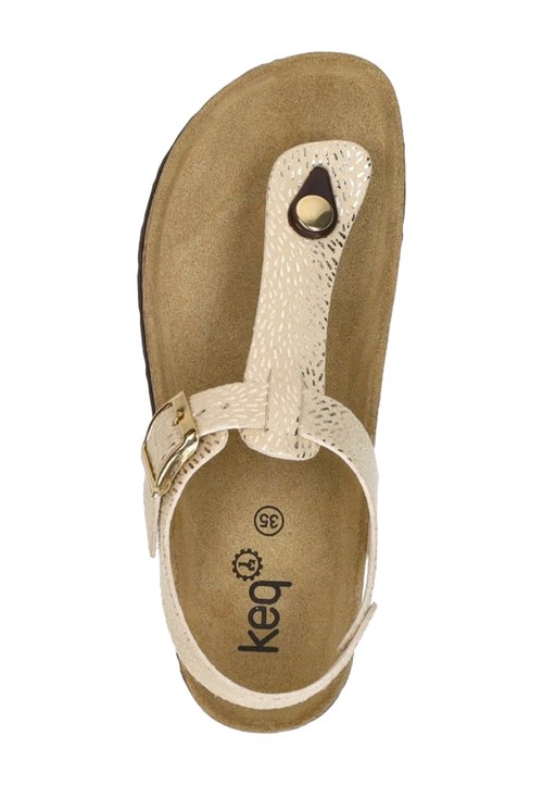 Gizeh Electric Metallic Gold Birko Fleur - Tongs Garçon Fille Enfants Style Iconique Et Confortable