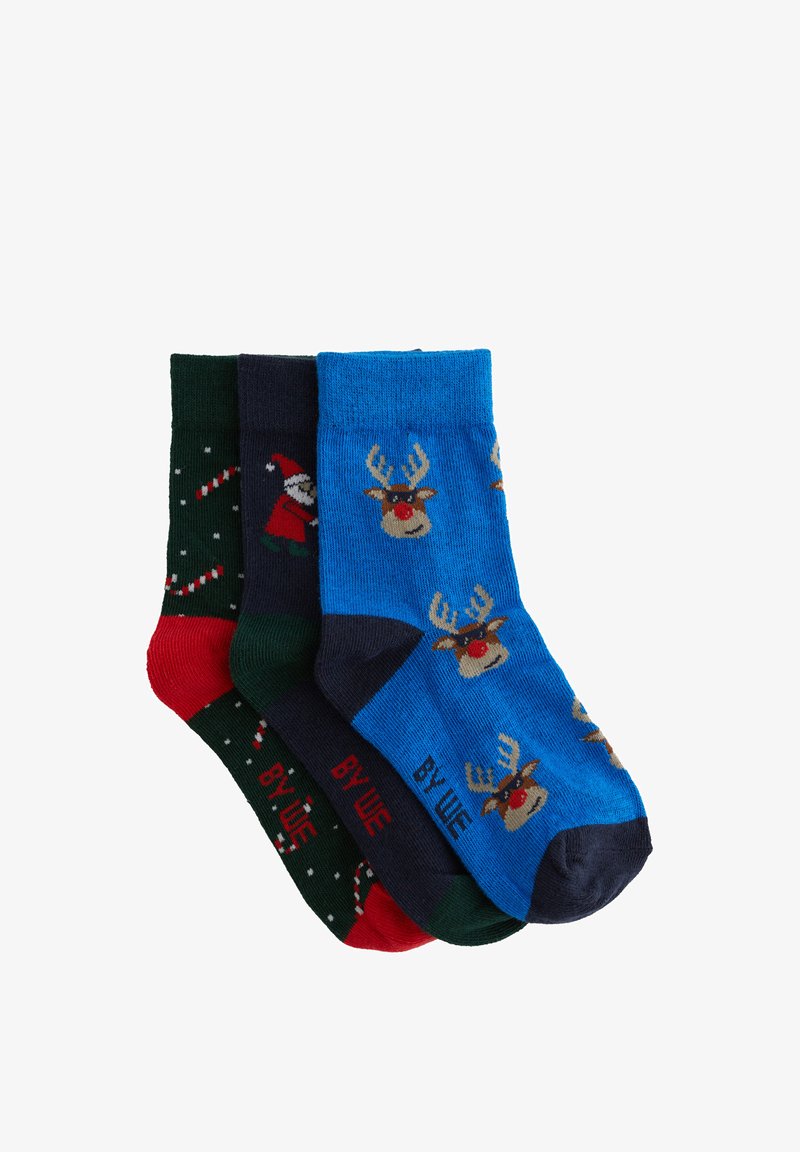 WE Fashion 3 PACK - Nogavice - blue