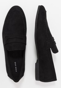 Pier One Sapatos slip-on elegantes - black