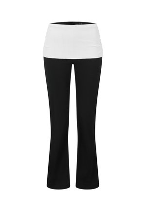 Cloud 5ive, TURN UP PANTS - Stoffhose - black white