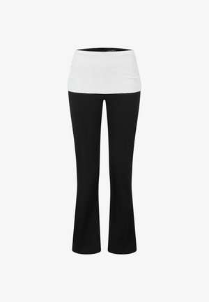 Cloud 5ive, TURN UP PANTS - Püksid - black white