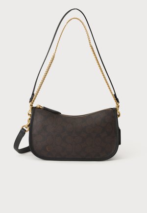 COACH, PLAZA BAG - Дамска чанта - black/brown