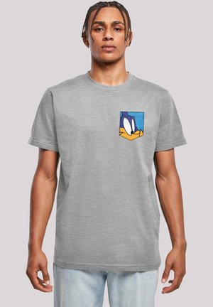 F4NT4STIC LOONEY TUNES ROAD RUNNER FACE - Print T-shirt - heather grey