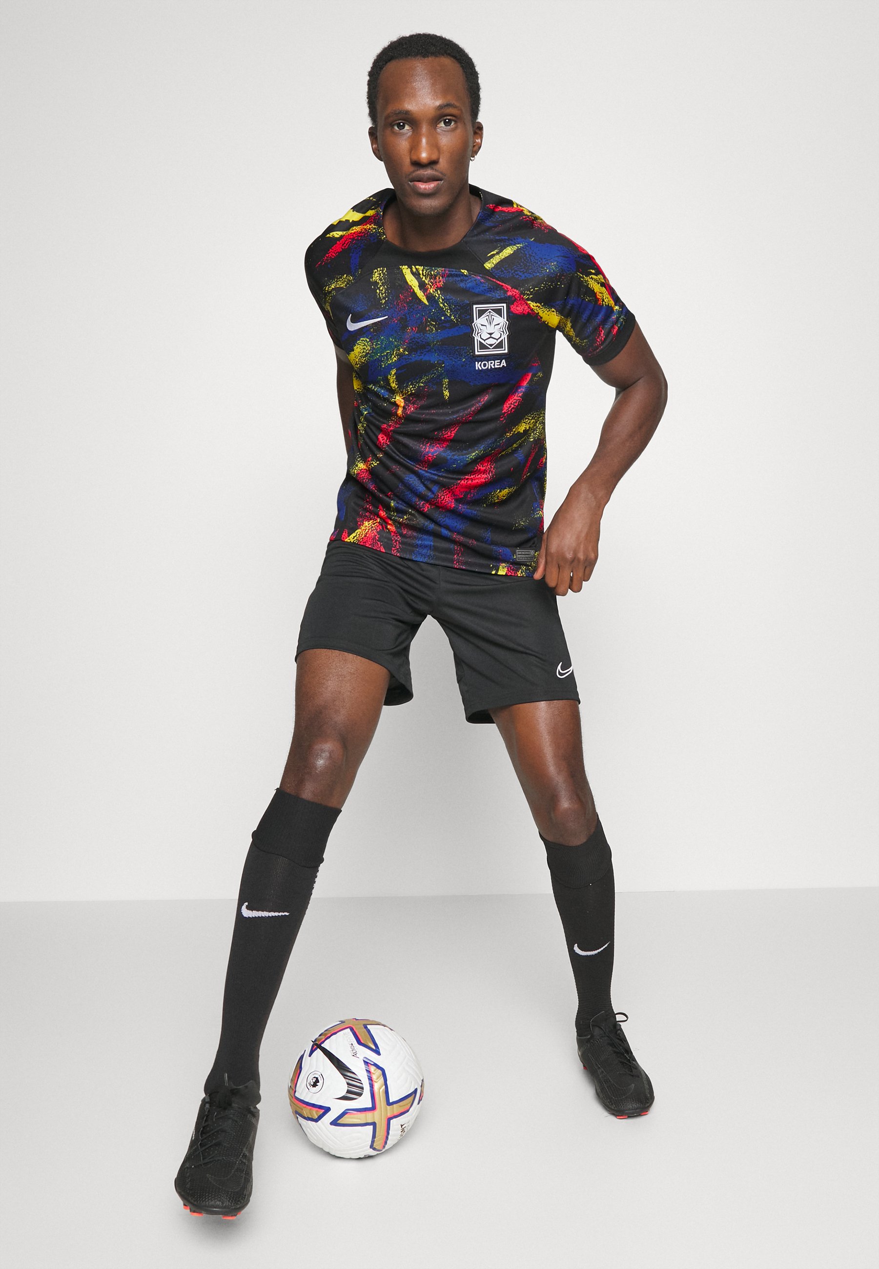 Nike Performance KOREA STADIUM AWAY - Football shirt - black/white/black -  Zalando.co.uk