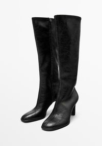 WITH ELASTIC GORES ON THE LEG - Boots - black
