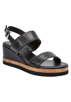 Next Sandaler m/ kilehæl - black
