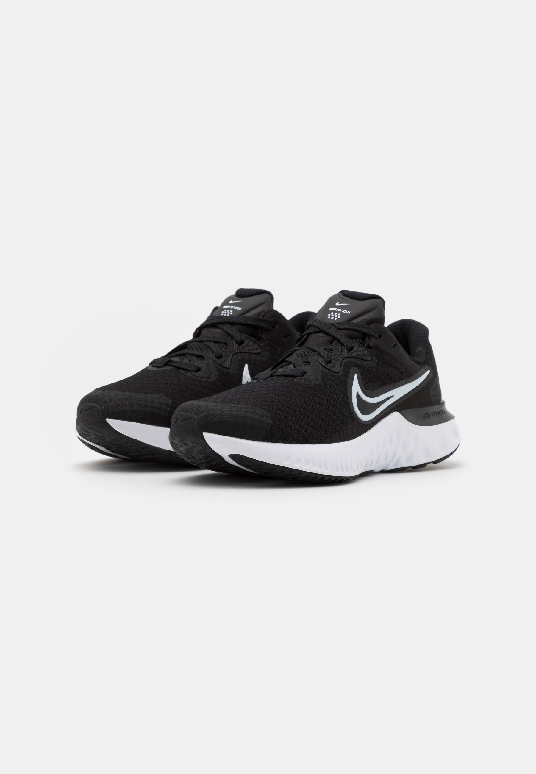 Nike Performance RENEW RUN 2 GS - Zapatillas de running neutras -  black/white/dark smoke grey/negro - Zalando.es