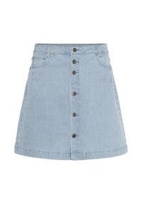 CUMILKY SHORT - A-linjainen hame - blue white stripe