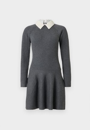 RICUELO - Gebreide jurk - grey