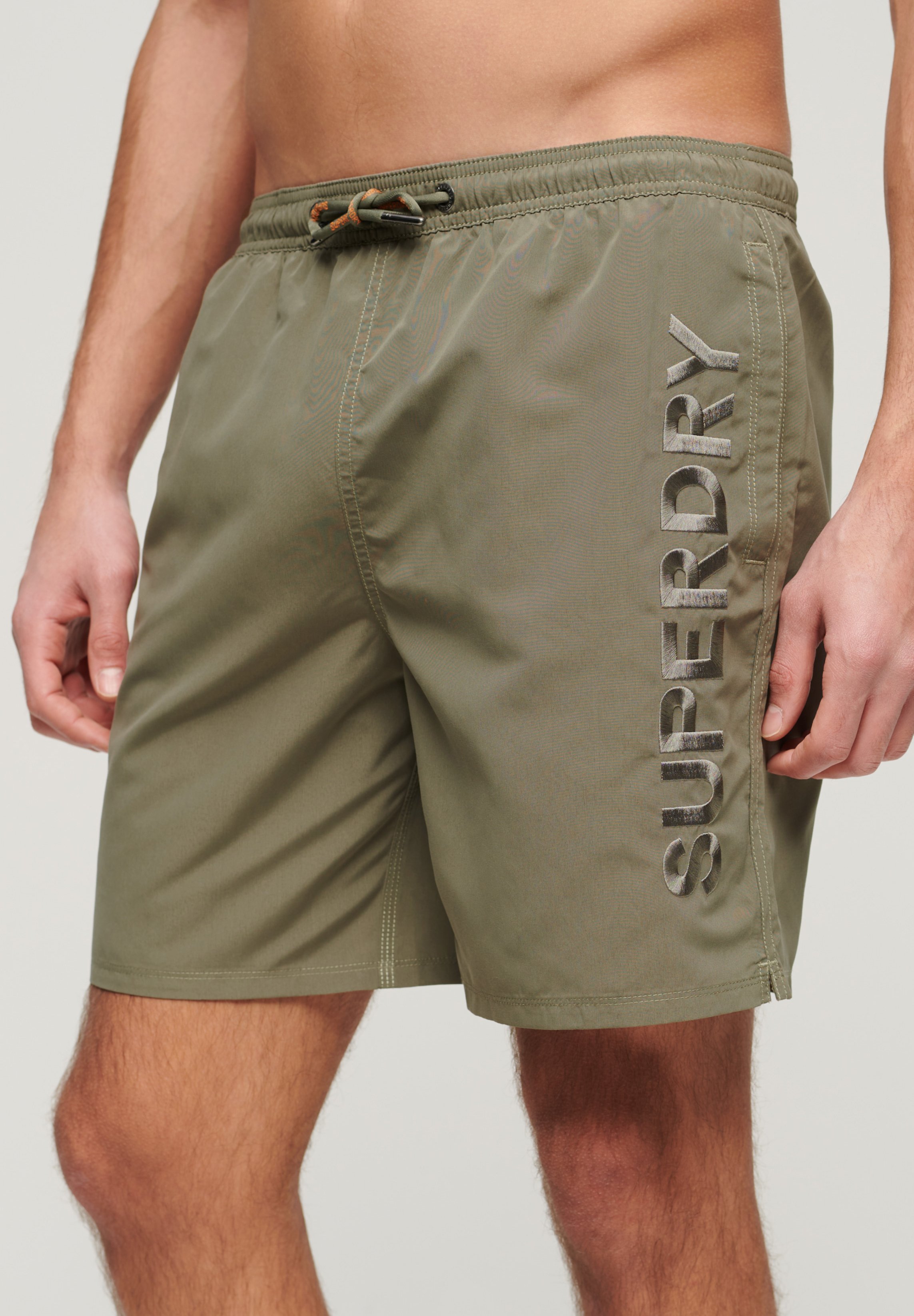 Short De Bain Superdry Short De Bain Vintage Polo Swimshort Org Orange