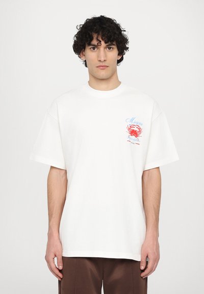 MSGM Nyomott mintás póló - off white