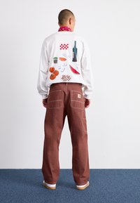 Carhartt WIP MIDLAND DOUBLE KNEE PANT - Traperice opuštenog kroja - offroad rinsed