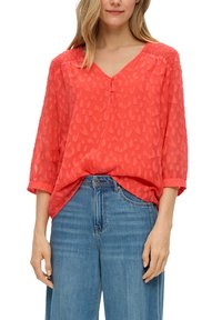 s.Oliver MIT SMOK DETAIL - Blouse - hellorange
