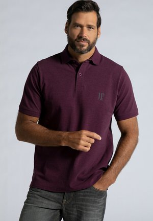 JP1880, 2ER-PACK REGULAR FIT - Poloshirt - aubergine, noir