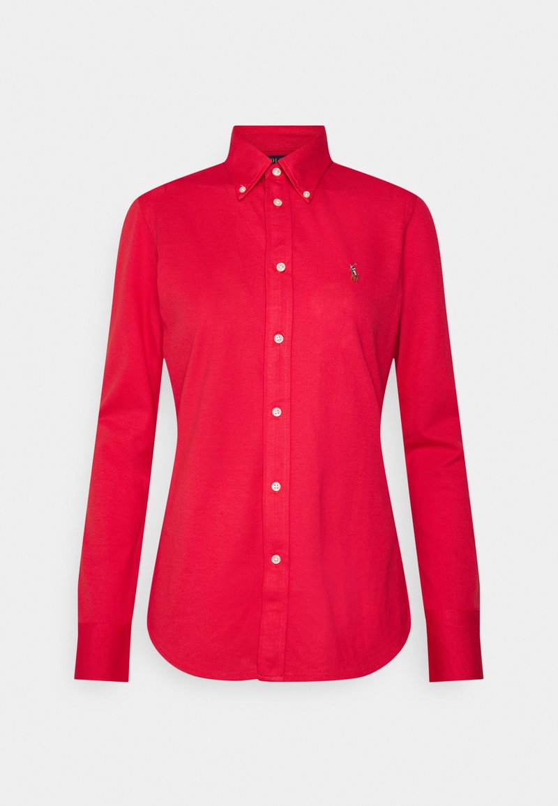 Polo Ralph Lauren HEIDI LONG SLEEVE - Blusa com botões - starboard red