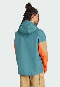 adidas Sportswear Outdoor jacket - preloved teal cardboard semi impact orange