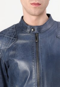 Belstaff OUTLAW - Δερμάτινο μπουφάν - insignia blue