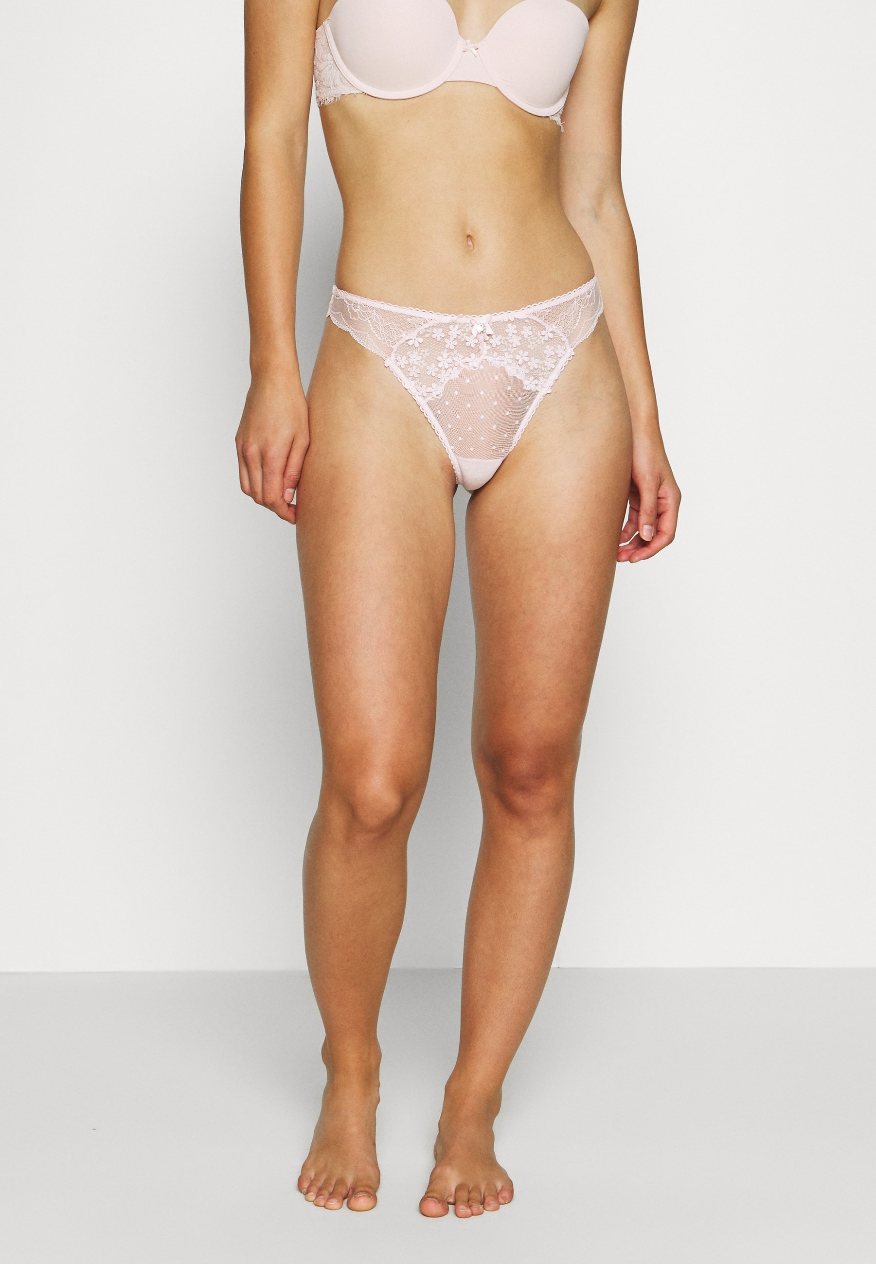 Boux Avenue NETTIE THONG String powder pink Zalando.no Boux Avenue EMMELINE THONG - String - white