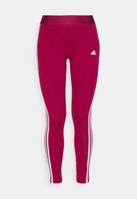 3 STRIPES - Leggings - legacy burgundy/white