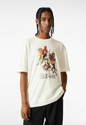 T-shirt con stampa - beige
