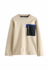 Baker by Ted Baker HEAVYWEIGHT POCKET - REGULAR FIT - Camiseta de manga larga - stone