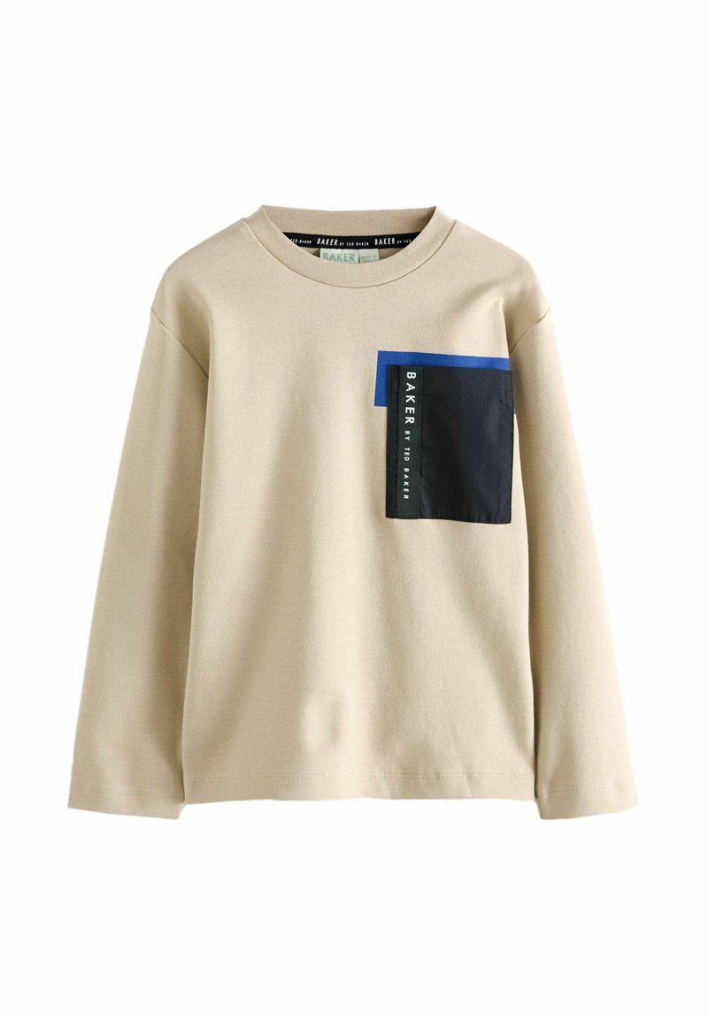 Baker by Ted Baker HEAVYWEIGHT POCKET - REGULAR FIT - Camiseta de manga larga - stone