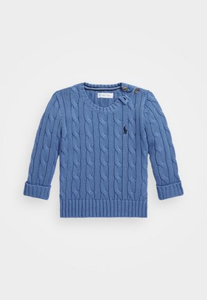 CABLE-KNIT COTTON JUMPER - Strickpullover - new england blue