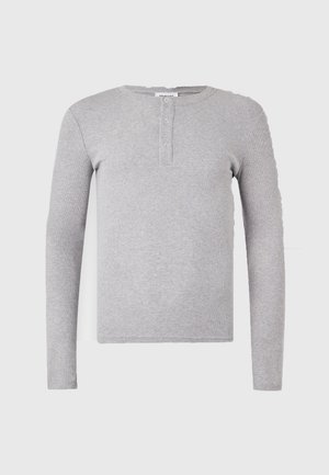 YOURTURN, UNISEX MUSCLE FIT - Langarmshirt - mottled grey